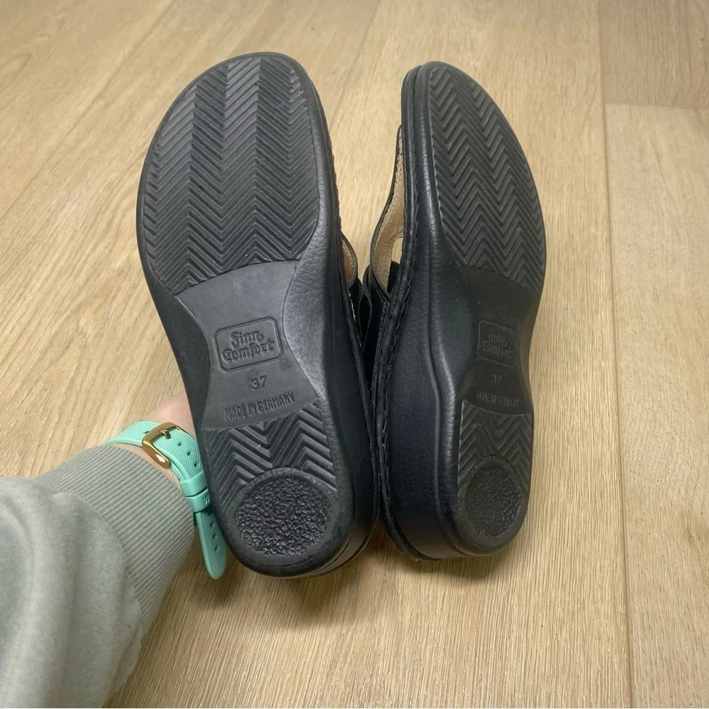Finn Comfort Black Thong Sandals Size 37 / US 6 - 6.5
